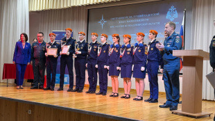 Впервые проведен областной смотр конкурс на лучший кадетский класс направленности МЧС